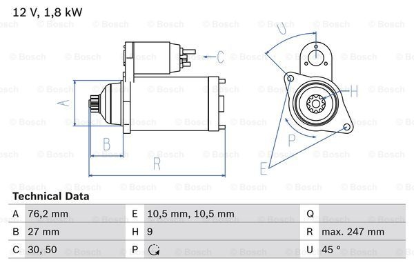 Predám śtartér Felícia 1,9D BOSCH