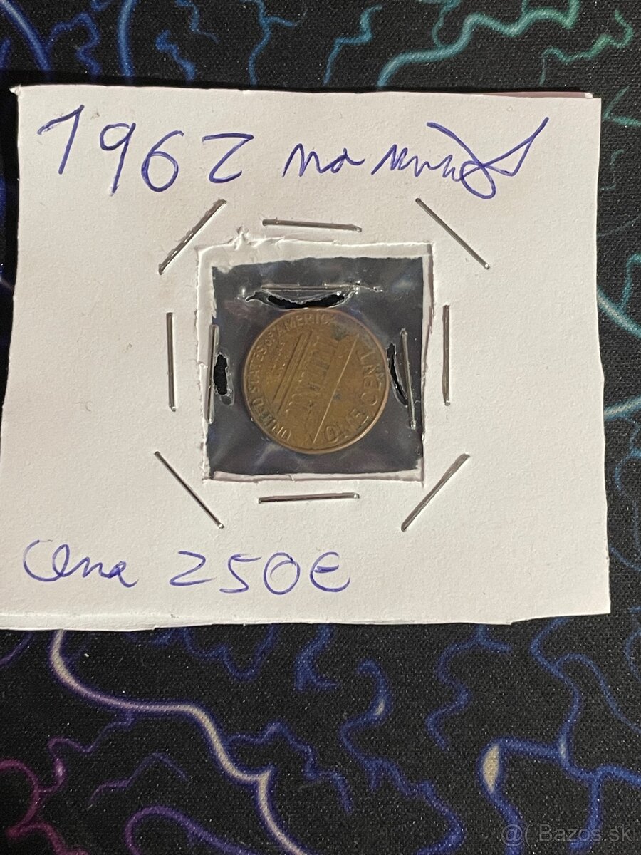 Vzácny 1cent no mint