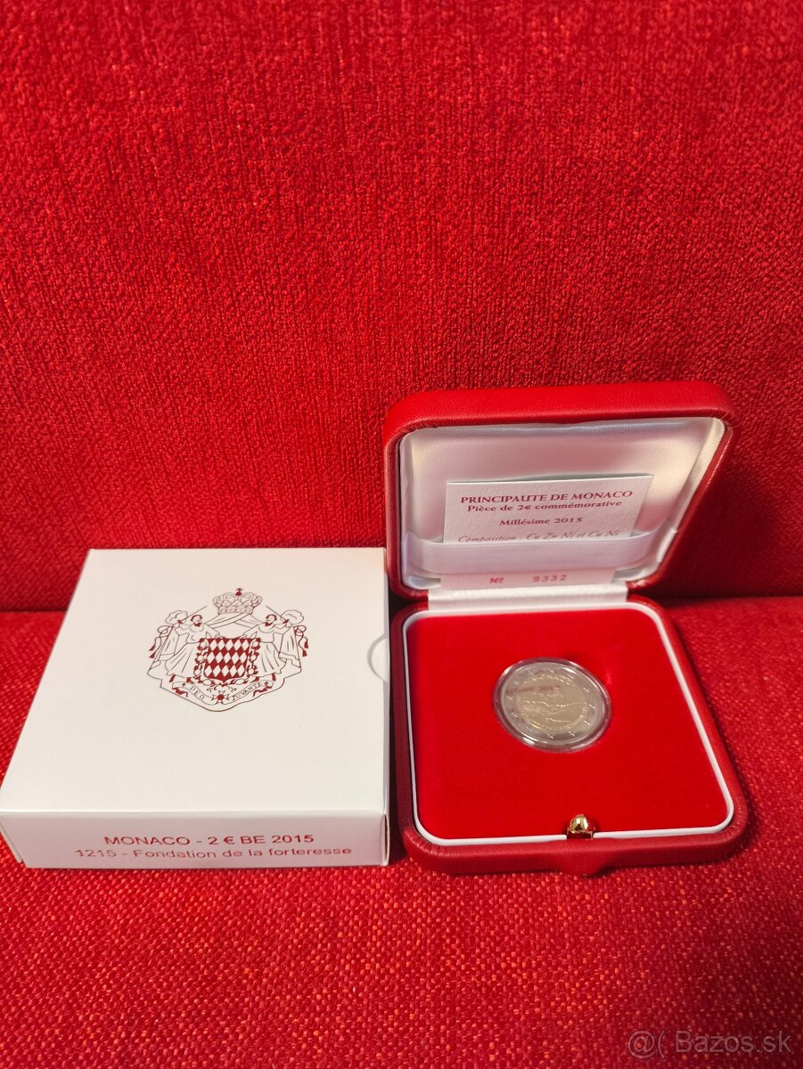 2€ Monaco 2015 PROOF - 800. výročie postavenia prvého hradu