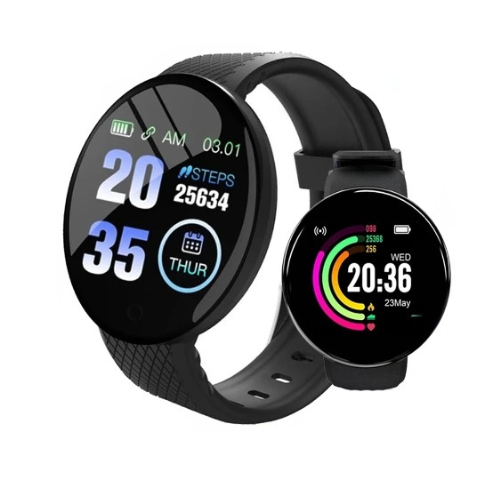 (IHNEĎ) Fitness Smart hodinky D18, čierne