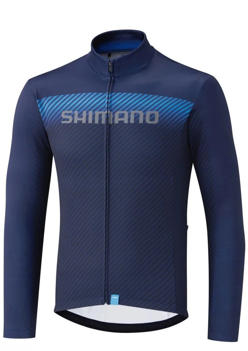 Shimano pánsky dres TEAM LONG navy veľkosť M