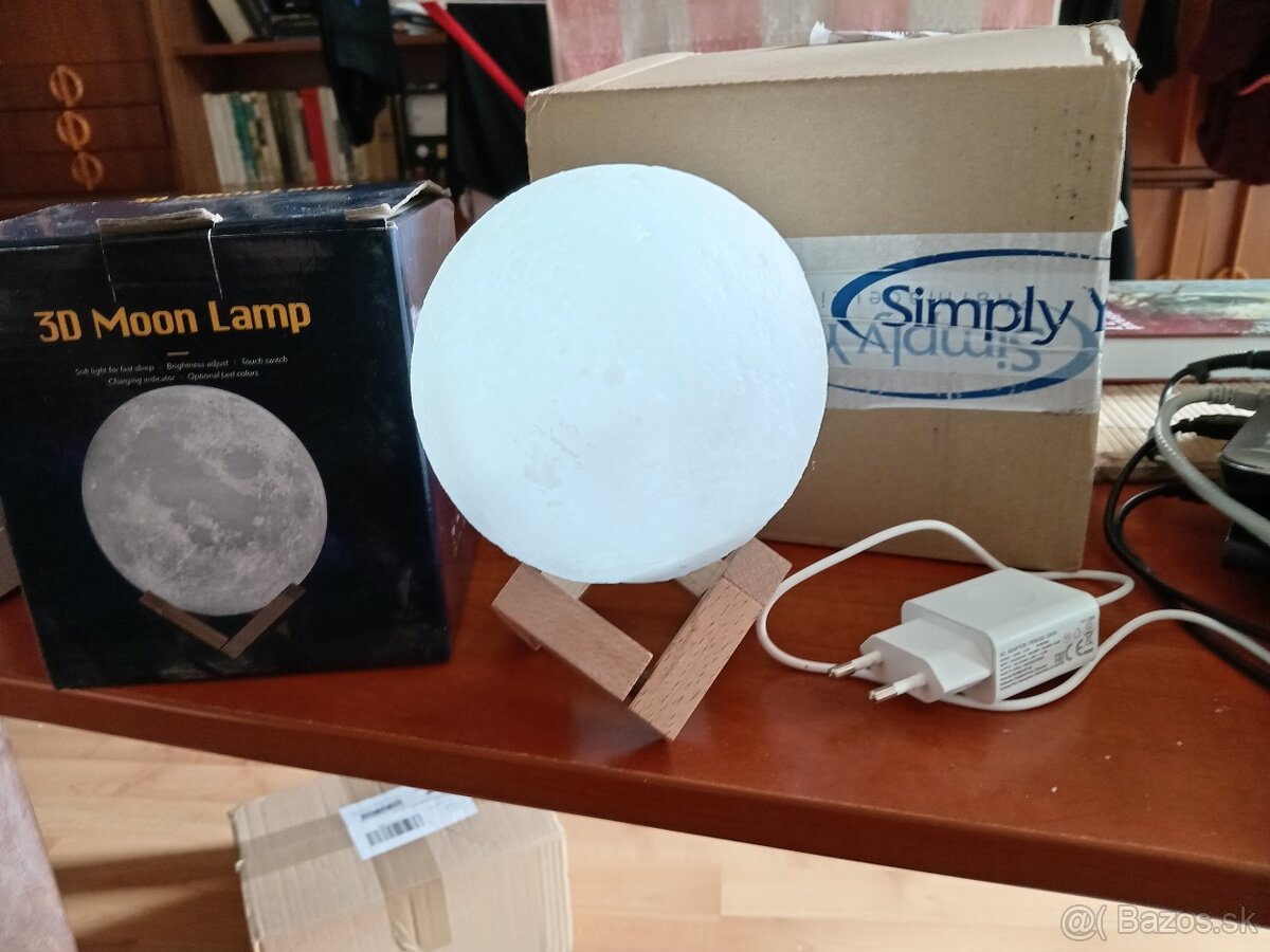 3D lampa Mesiac