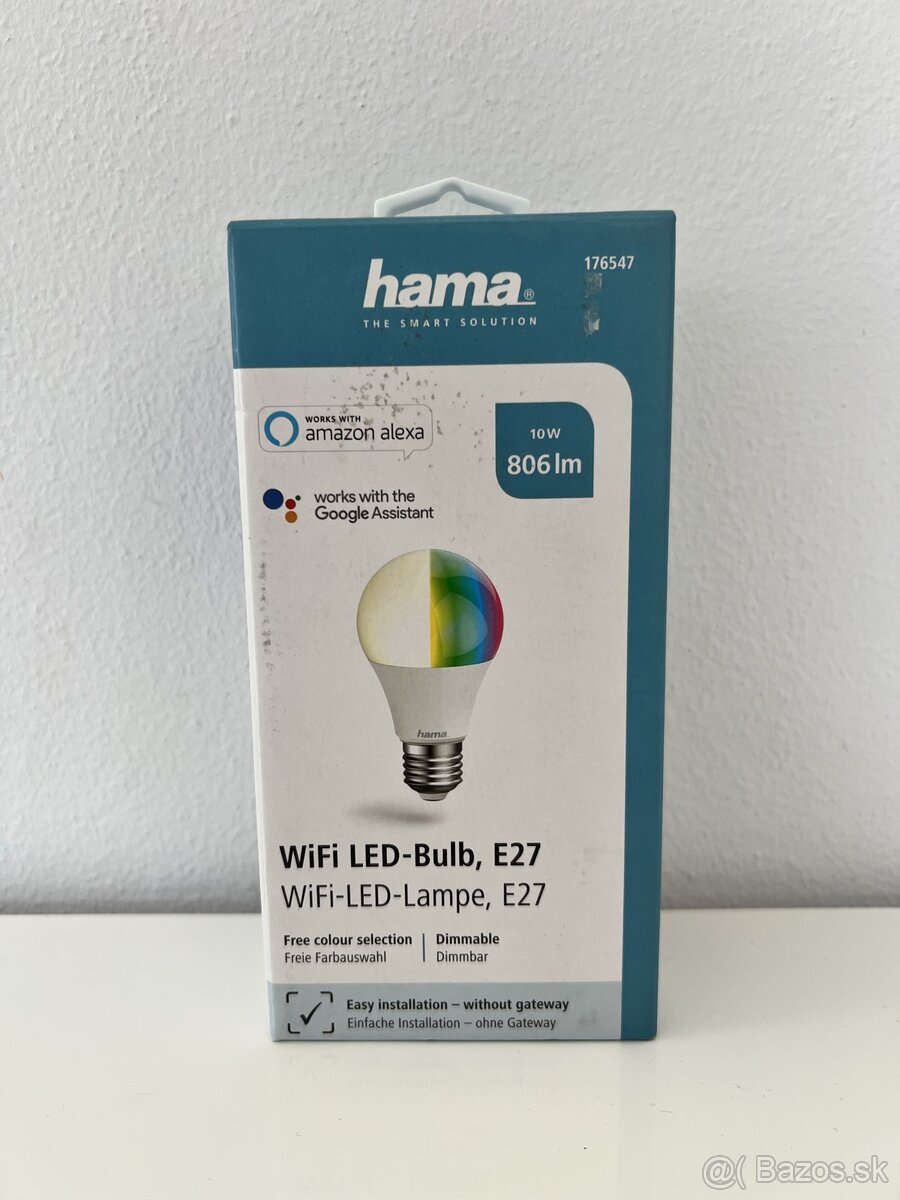 Wifi LED žiarovka Hama