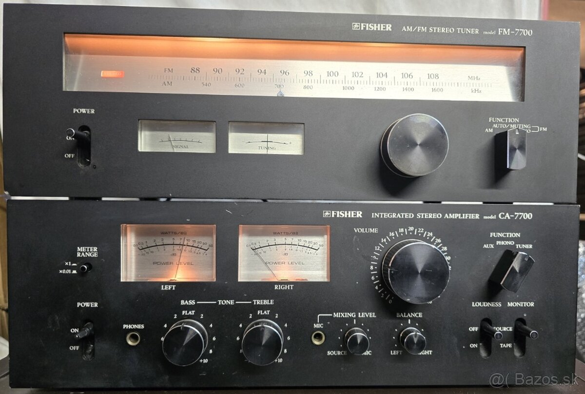 FISHER CA-7700/FM-7700 vintage high end set