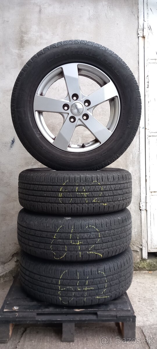 Hlinikove disky 5x114,3 r16 a pneu 215/65 r16