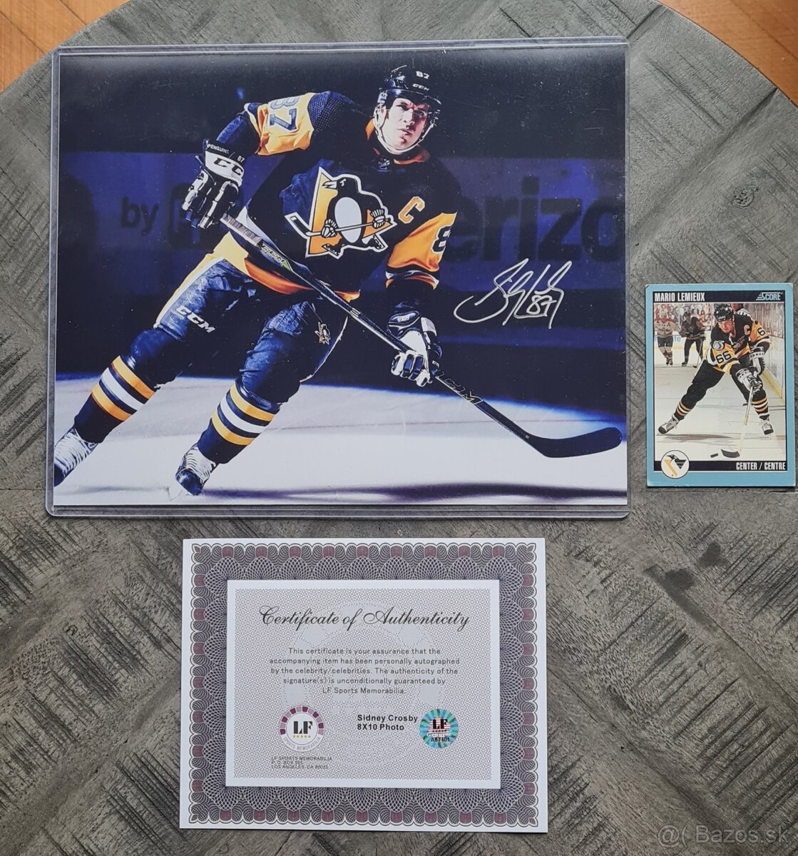 Sidney Crosby original podpis s certifikátom pravosti