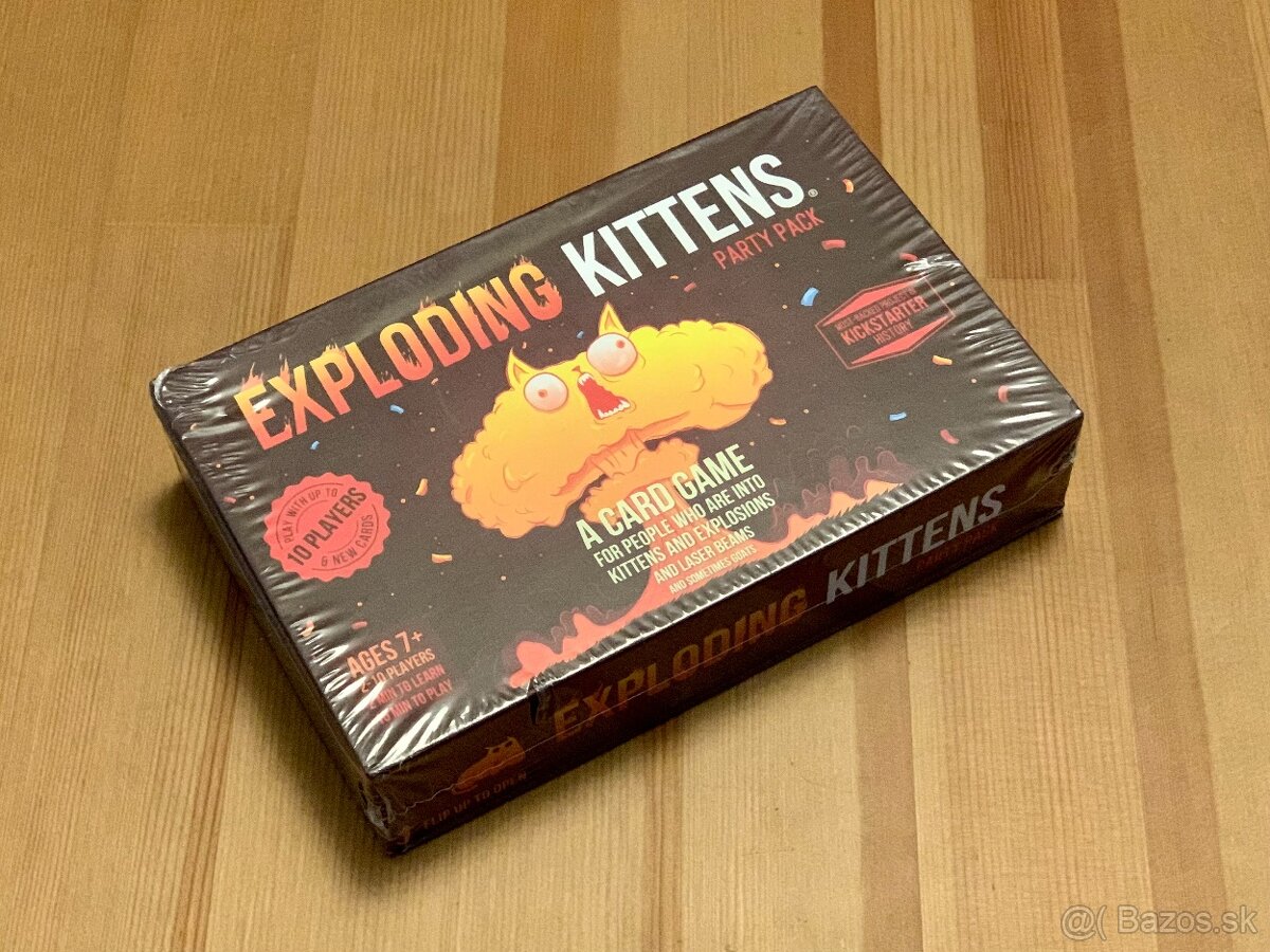 Predám kartovú hru Exploding Kittens Party Pack