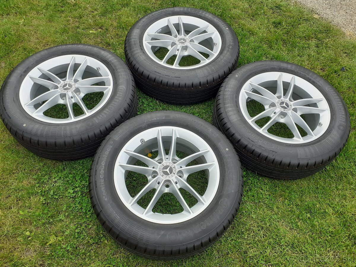 16" alu 5x112orig.MERCEDES, nové + letné 205/60 r16