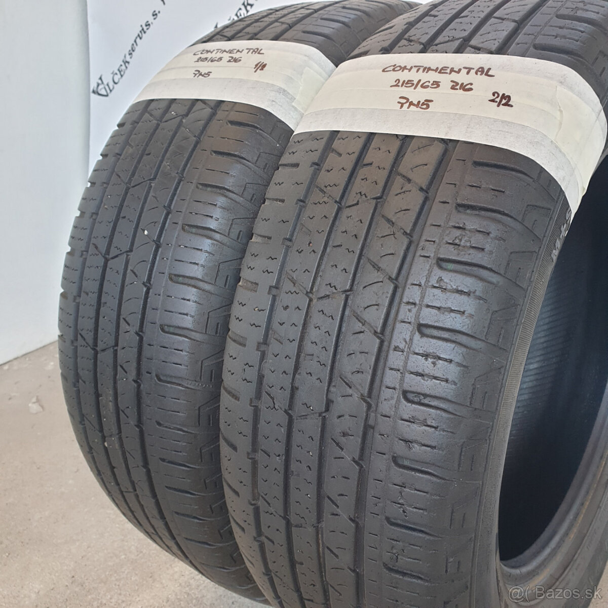 215/65 R16 CONTINENTAL letné pneumatiky