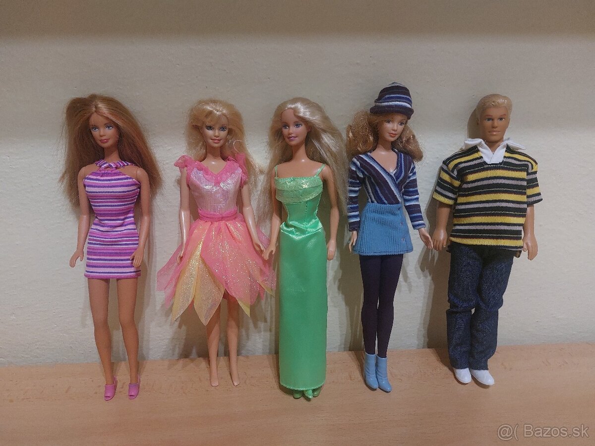 Barbie, nabytok, oblecenie, doplnky