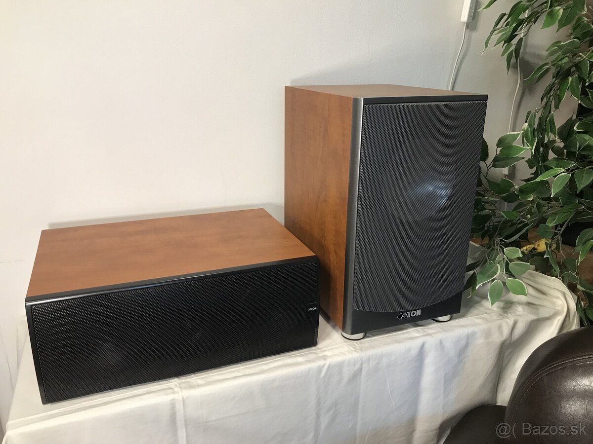 Predám Canton Subwoofer + centrálny reproduktor