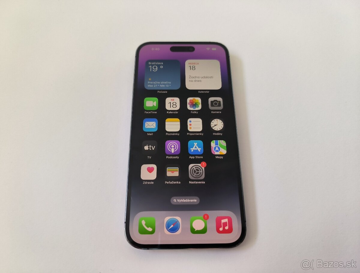 apple iphone 14 PRO 1TB Purple / Batéria 100%