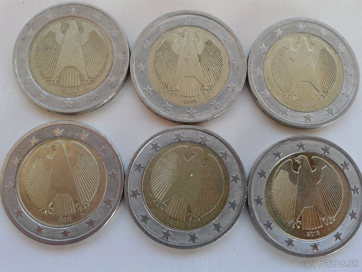 2eur Nemecko, chyboražby