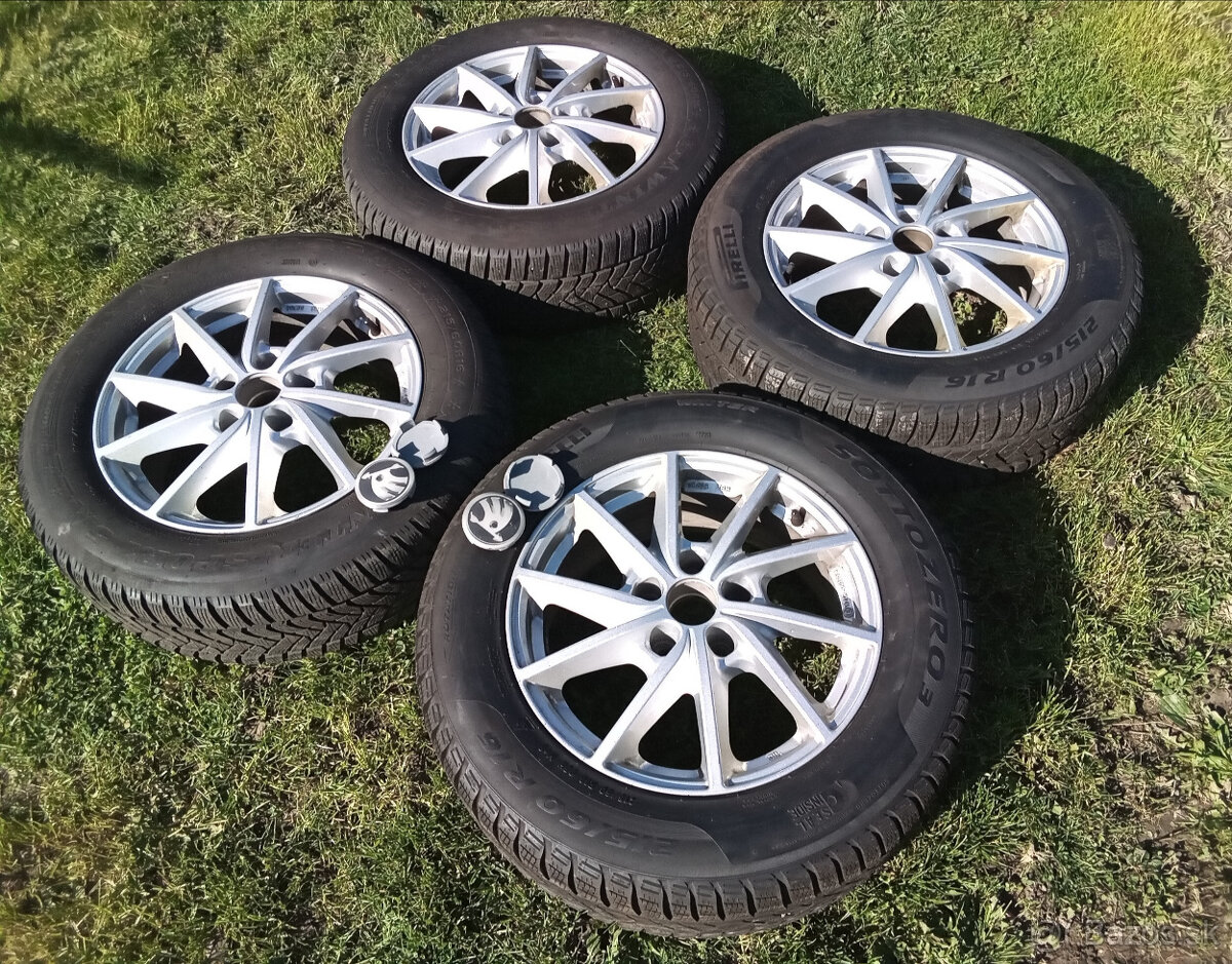 Zimné kolesá ŠKODA SEAT VW 5x112 r16