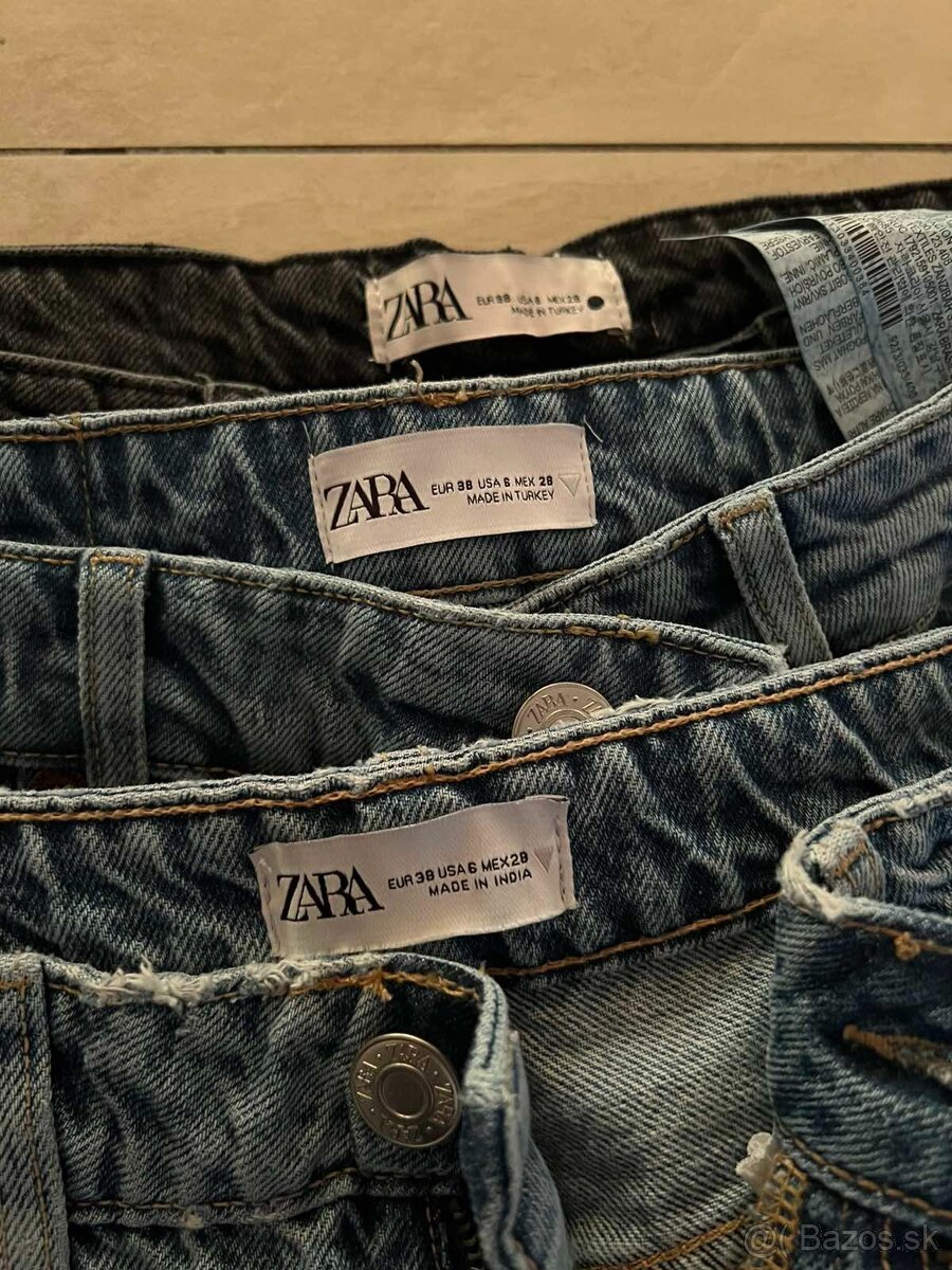 Zara Mom Fit rifle veľ. 38