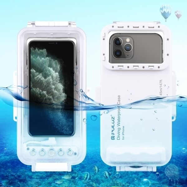 PULUZ vodotesné puzdro na potápanie do 45m pre iPhone