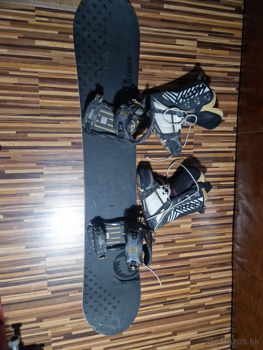 Pánsky snowboard 154cm +topánky 42.5+drake czar viazanie