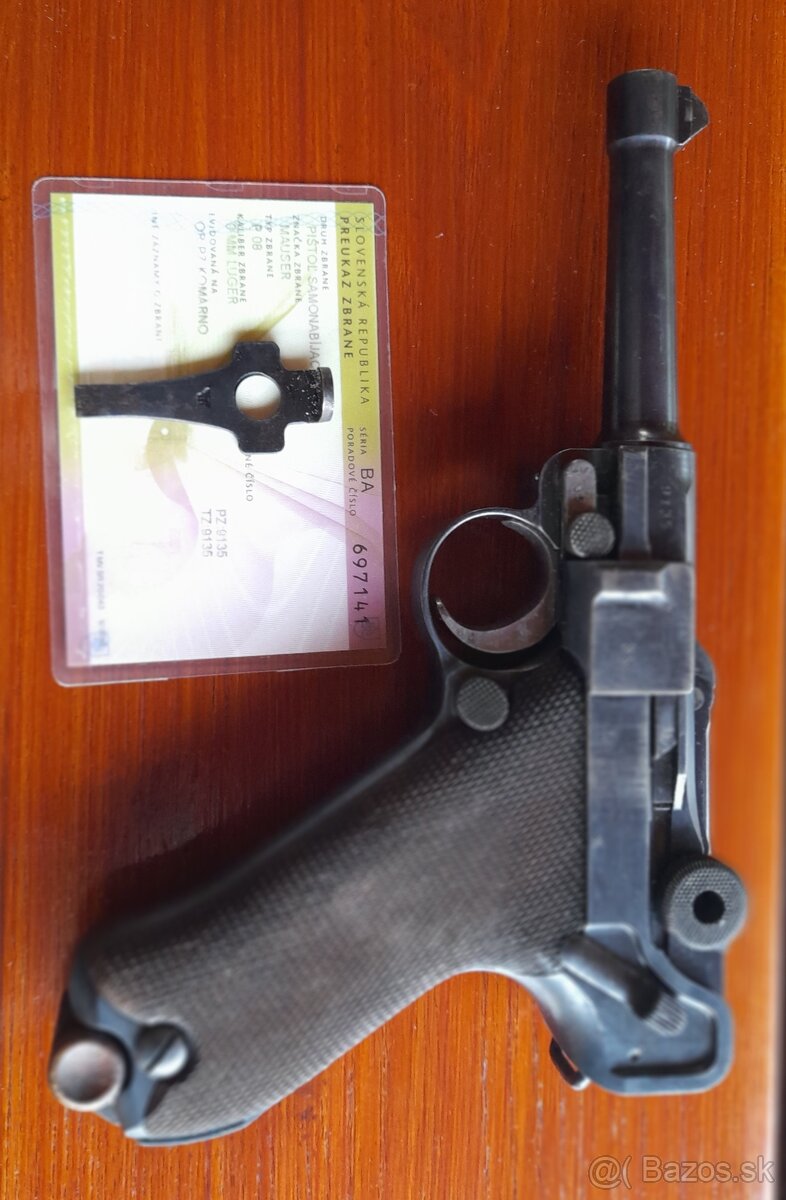 Pistol MAUSER P08 č.1