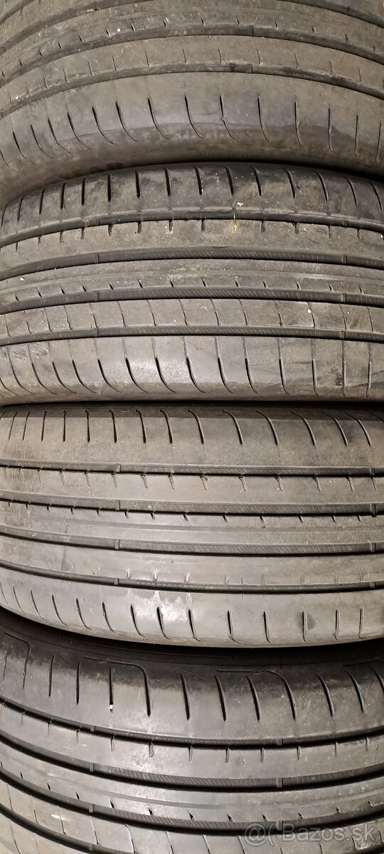 Predám 4ks jazdené letné 225/45r18-91Y Good Year