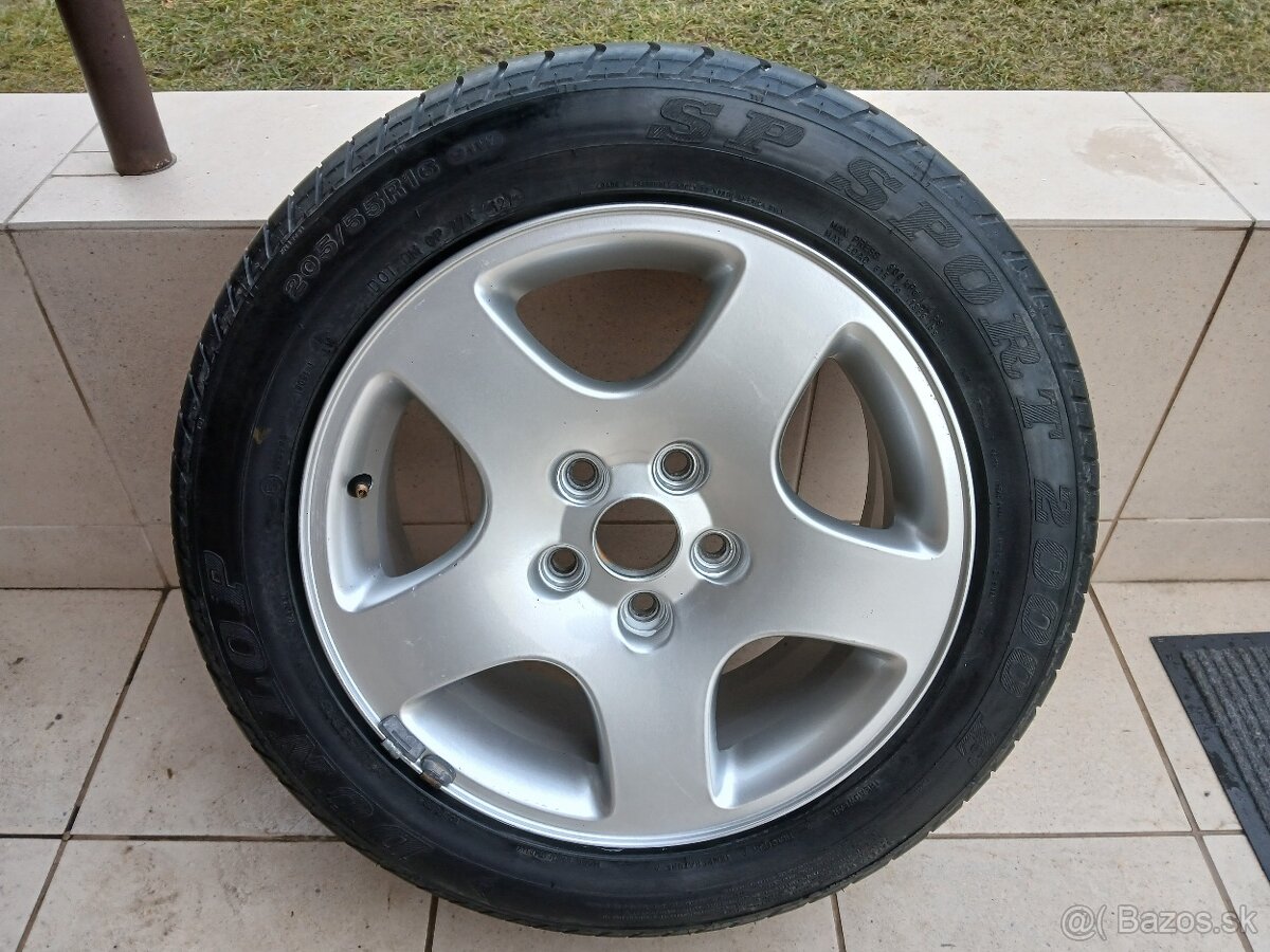 Hliníkový disk-rezerva R16 205/55 5x112 DUNLOP