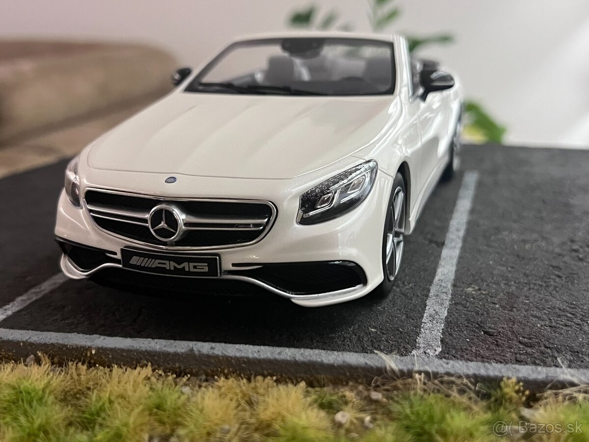 1:18 Mercedes-Benz S63 AMG Cabrio (White) - GT-Spirit