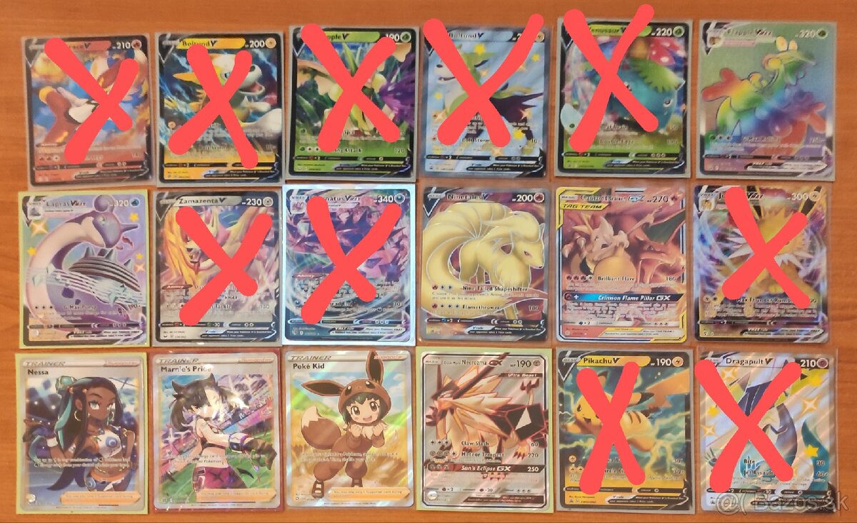 Pokemon lot 18 kariet + bonus