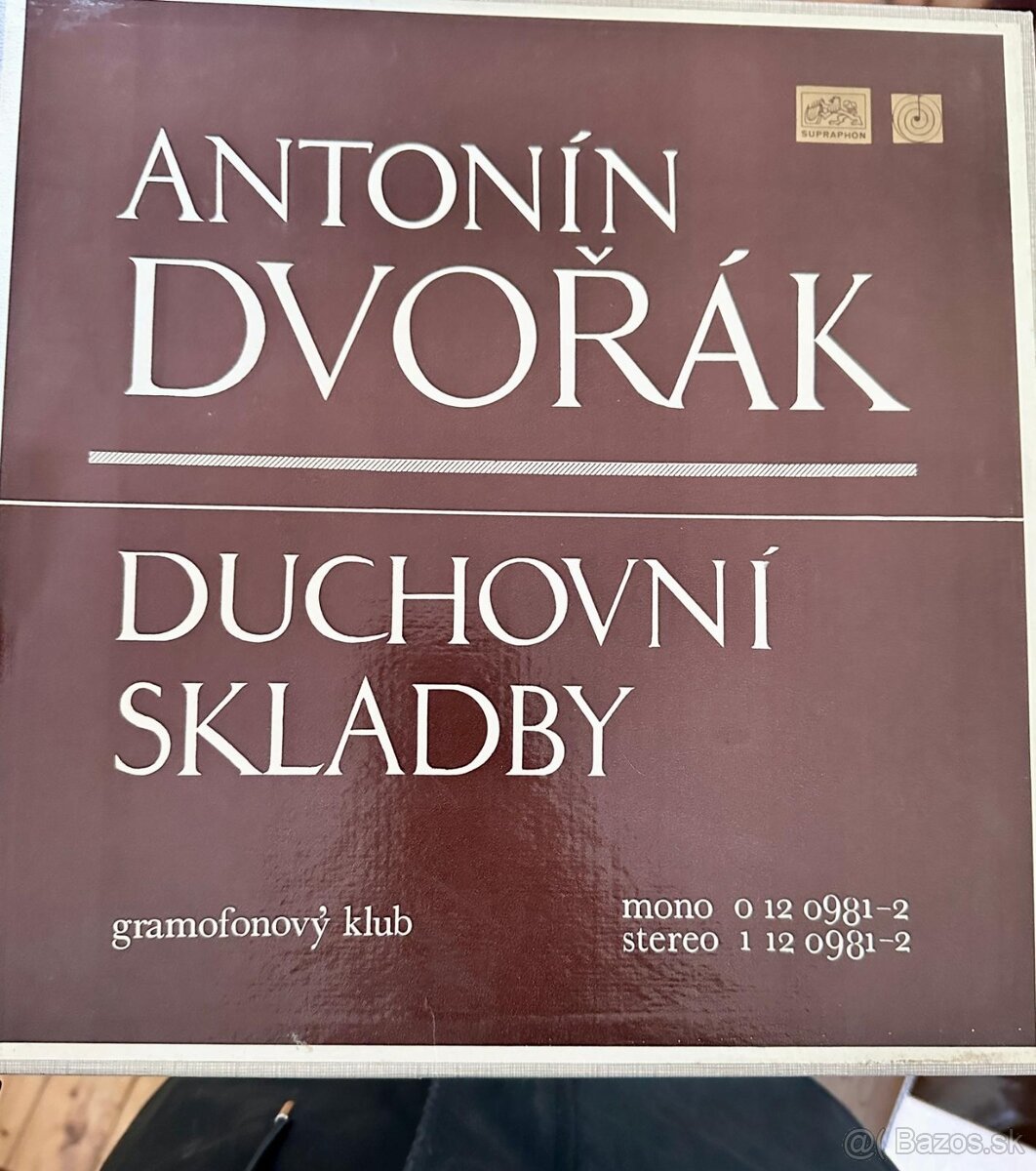 Predám vinylovú platňu - Antonín Dvořák – Duchovní Skladby