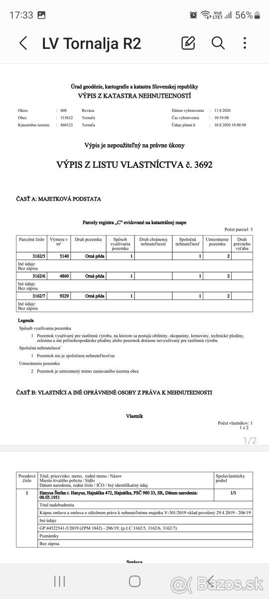 Lukratívni pozemok 2,0 ha tesne vedľa R2