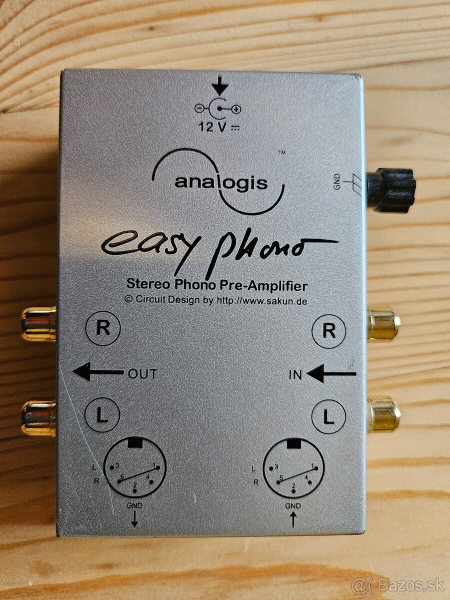 Predzosilňovač gramofónový Easy Phono - Analogis