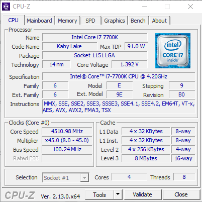 Predám Intel Core i7-7700K