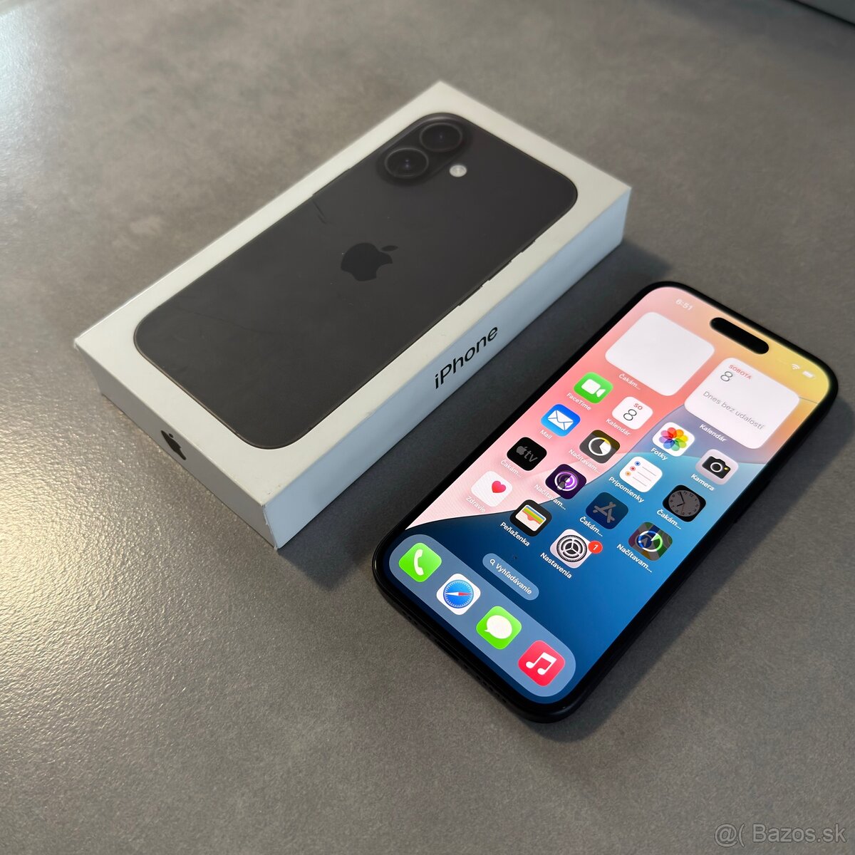 Nový iPhone 16 Black. Záruka