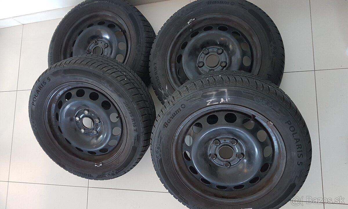 16 Zimné kolesá 5x112 R16ET 46 Polaris 5 205/55 R16