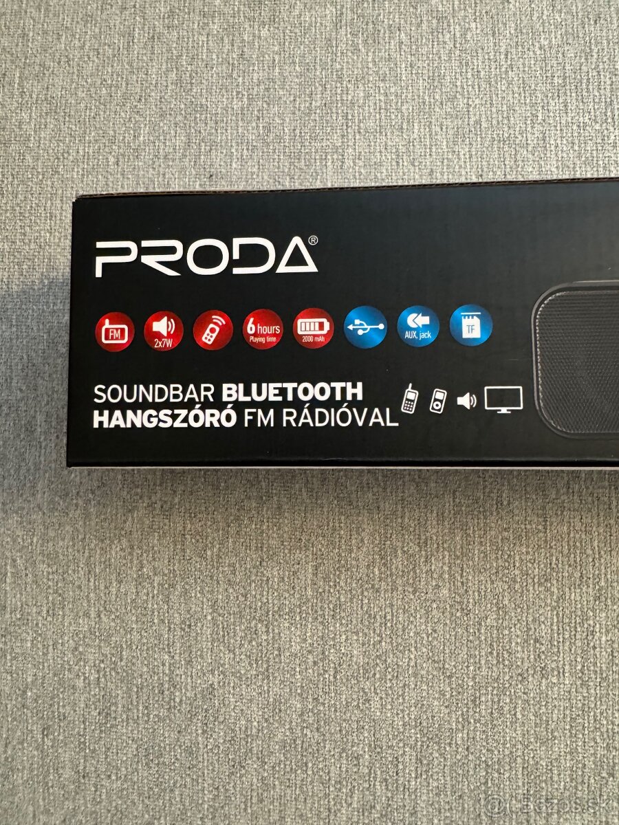 Bluetooth soundbar reproduktor radio