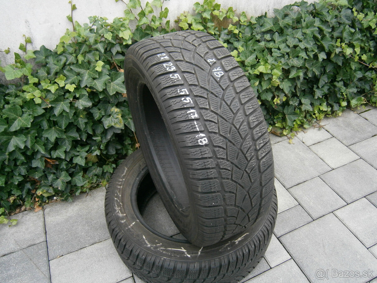 Predám 2x zimné pneu Dunlop 235/55 R17 99HXL