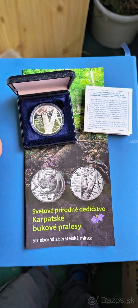 10 Euro PROOF Karpatské bukové pralesy s letakom