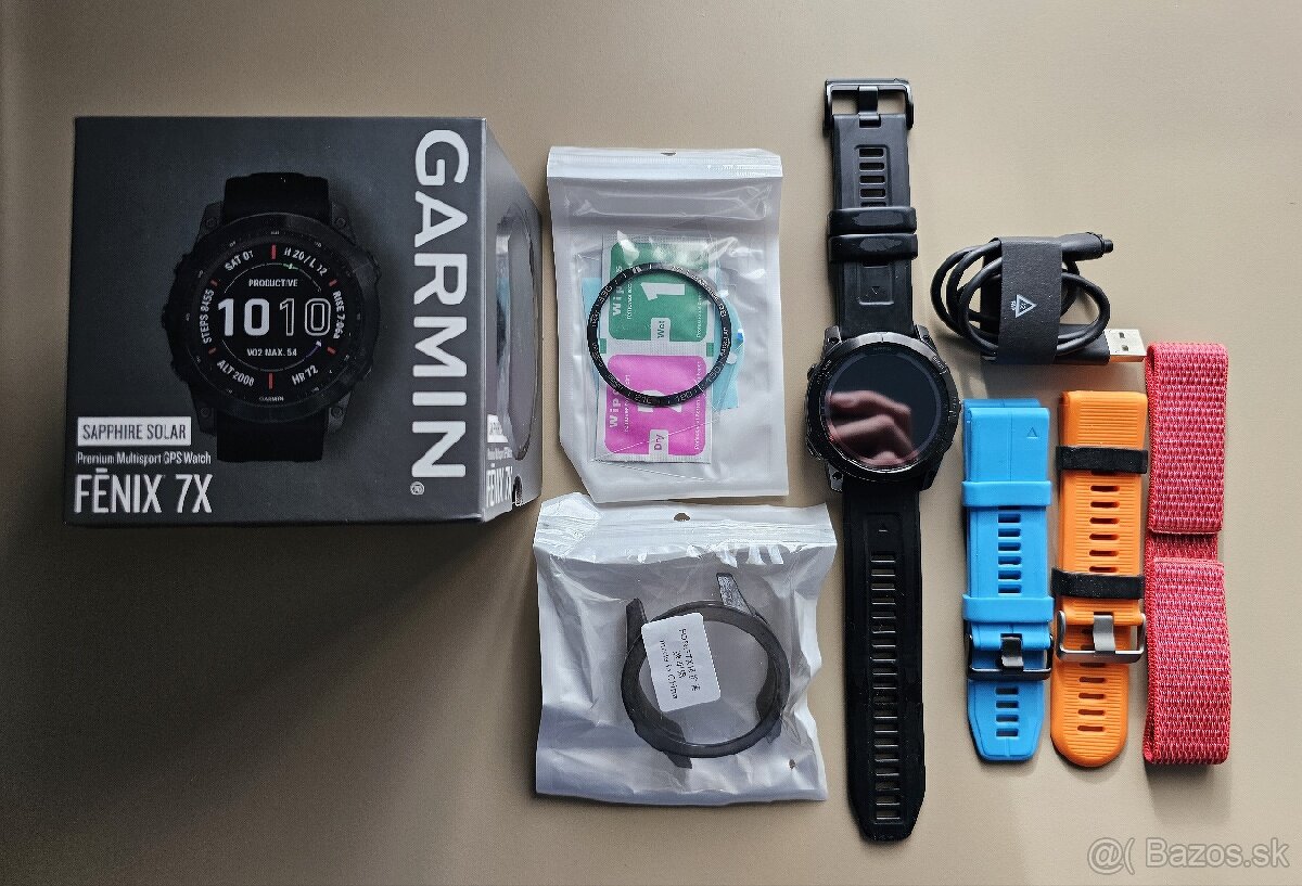 Predám GARMIN FÉNIX 7X SAPPHIRE SOLAR - 460€ + dohoda