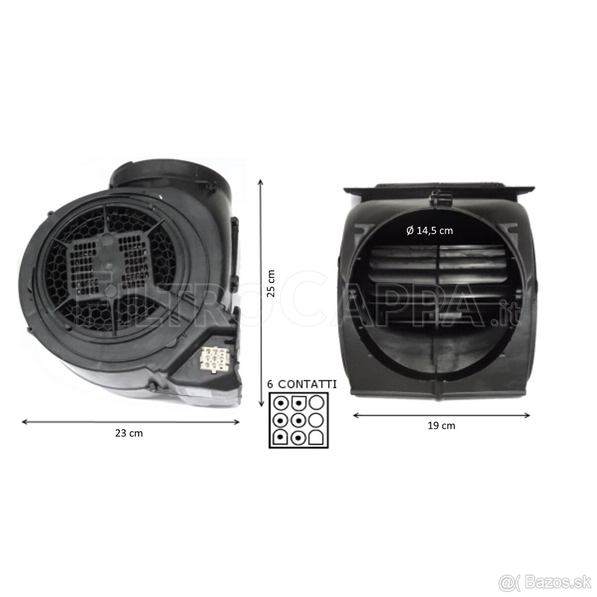 Prelim nepoužitý originalny ventilator do digestora Faber