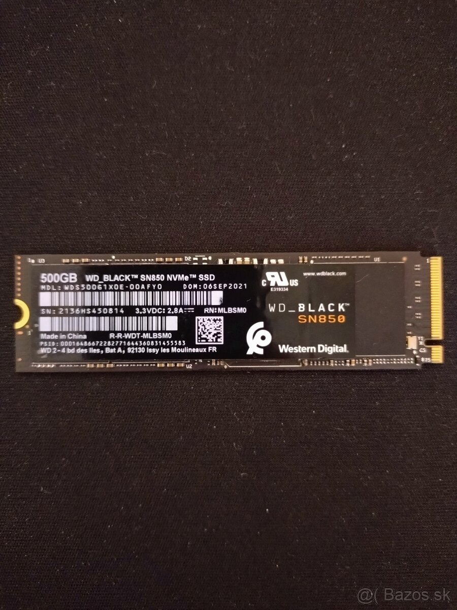 WD-BLACK SN850 NVMe SSD 500G