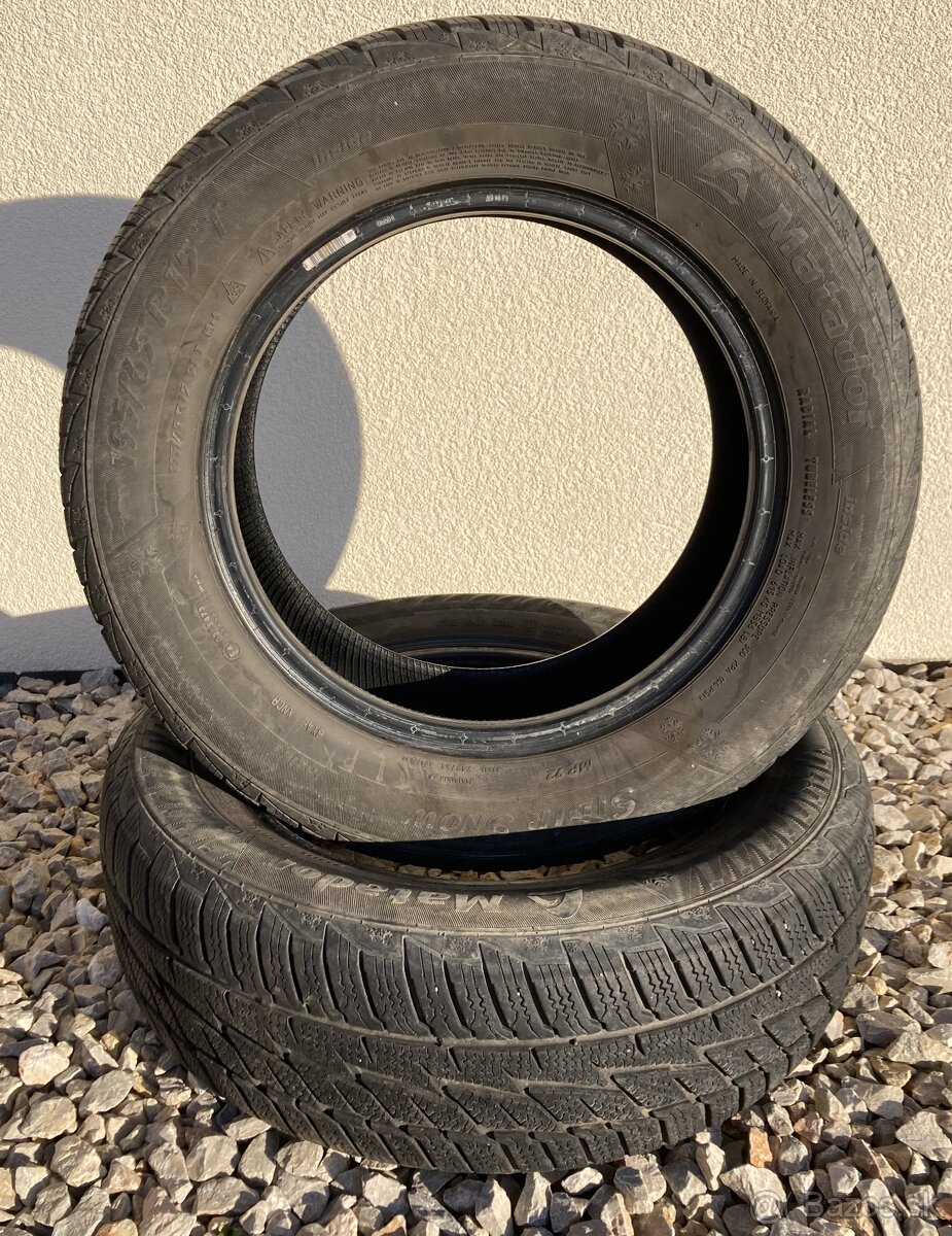 Predám zimné pneumatiky Matador 195/65 R15 T