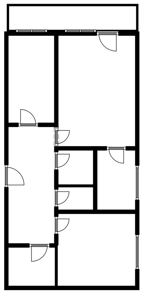 3 izbový byt, 53m²+7m² lodžia, Košice Terasa