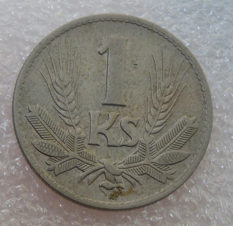 Mince 1 Koruna 1942 Var. Top stav 2 Slovenský štát 1939-1945