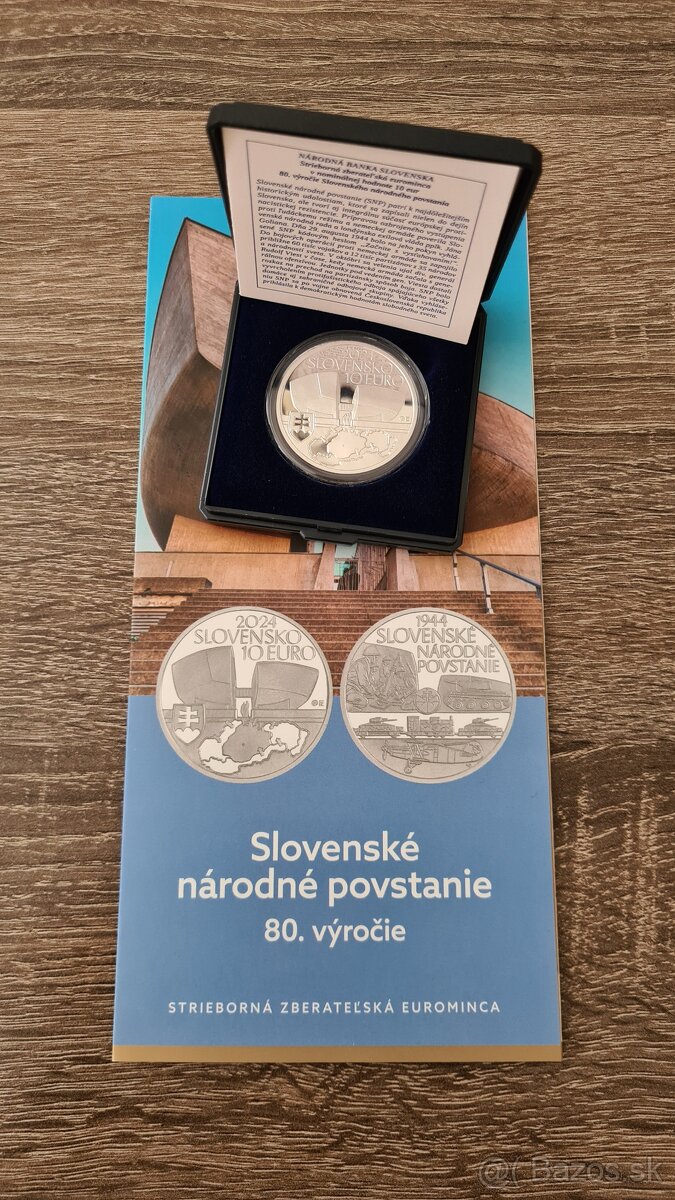 10€ Slovenské národné povstanie – 80. výročie - proof