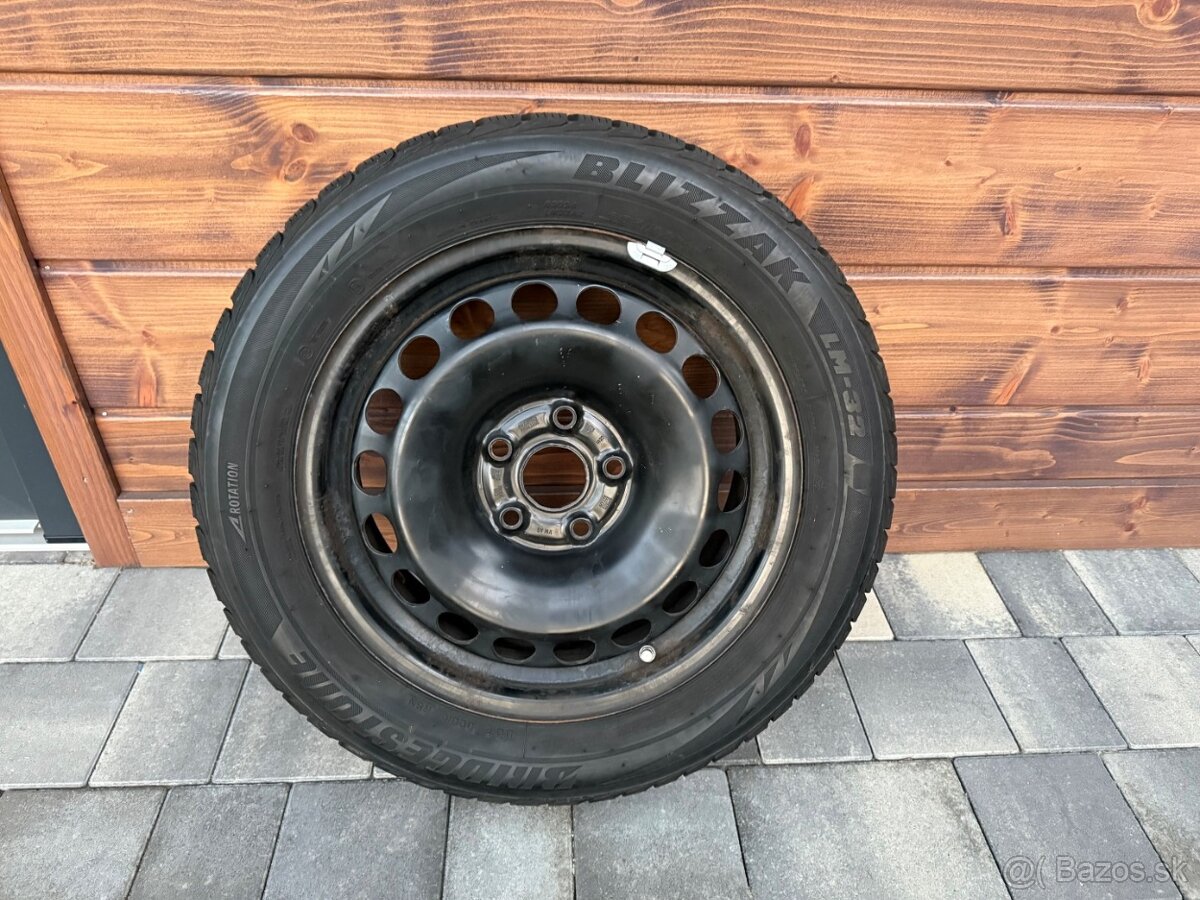 Plechový disk + zimná pneu 205/55 R16 1ks