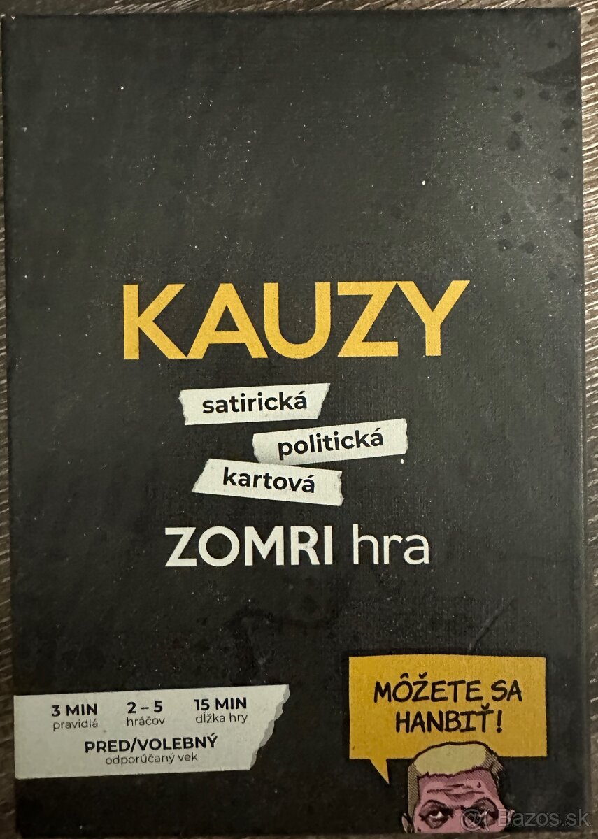 SPOLOCENSKA KARTOVA HRA - ZOMRY/KAUZY