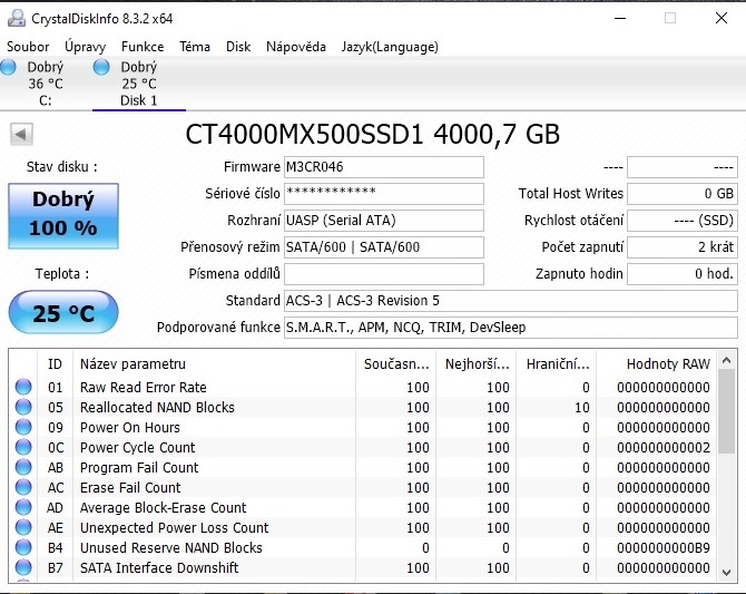 Crucial MX500 4TB ssd uplne novy