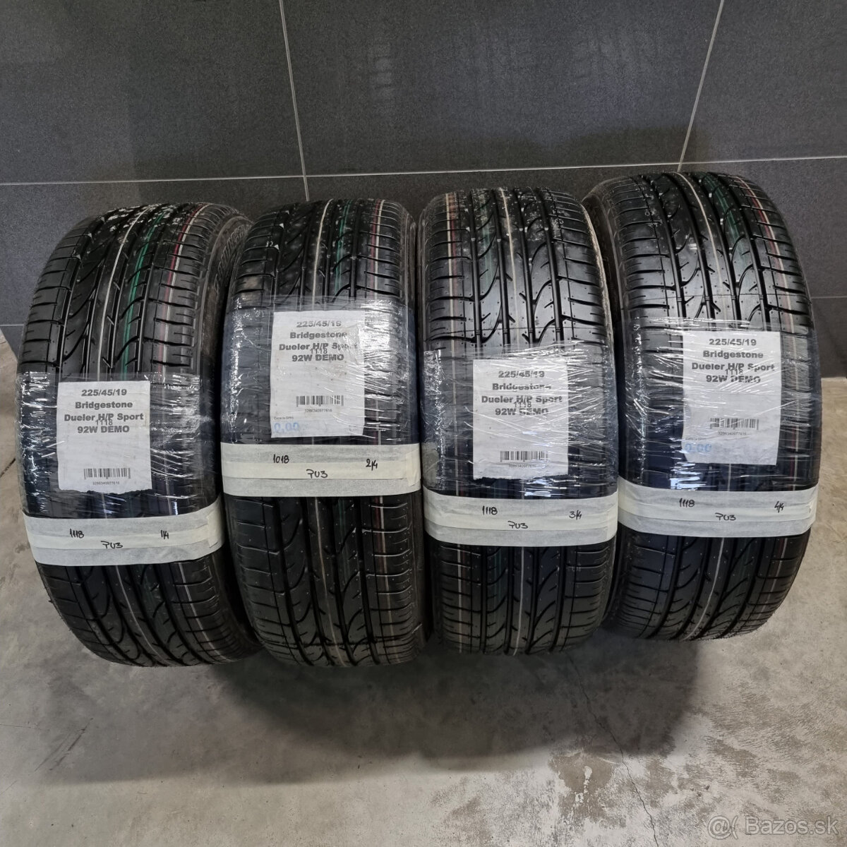 225/45 R19 BRIDGESTONE letné pneumatiky