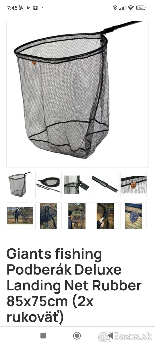 Predám čisto novy podberak Deluxe landing net rubber