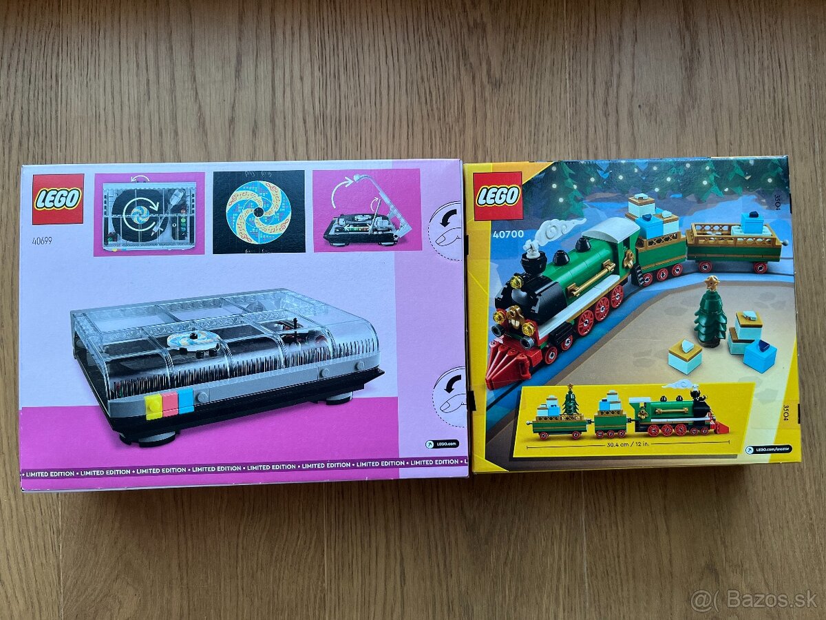 LEGO® 40700 Vianočný vláčik + LEGO® 40699 Retro Gramofón