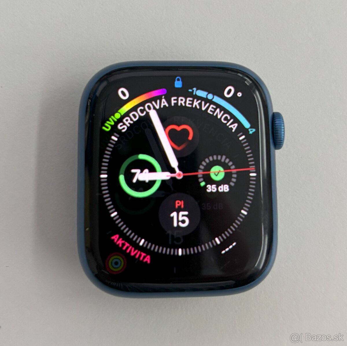 Apple Watch 7 45mm modry hlinik