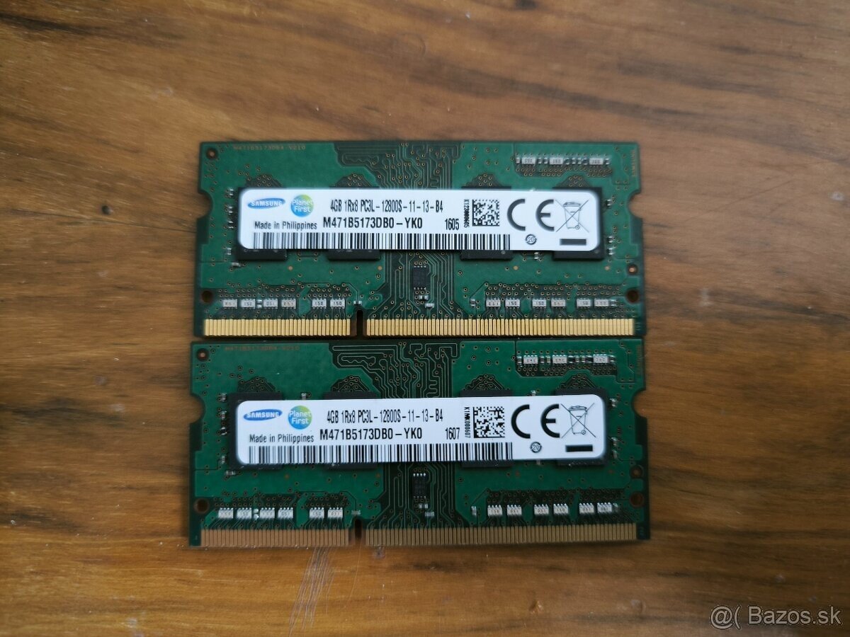 2x 4GB DDR3 SO-DIMM KINGSTON